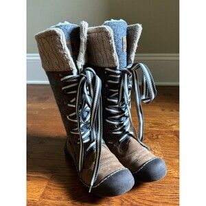 Muk Luks Ginny Cold Weather Waterproof Lace Up Snow Boots Size 6